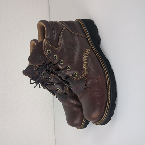 Ariat Canyon Work Brown Boots Western Ranch Casual Round Toe Women Sz 10B - Picture 7 of 12